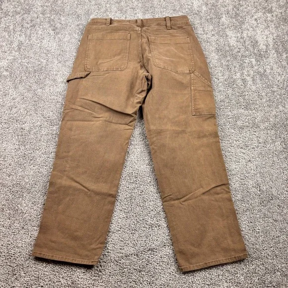 Abercrombie & Fitch Chino Pants Mens 31x28 Brown Stretch Vintage Y2K - Picture 5 of 8